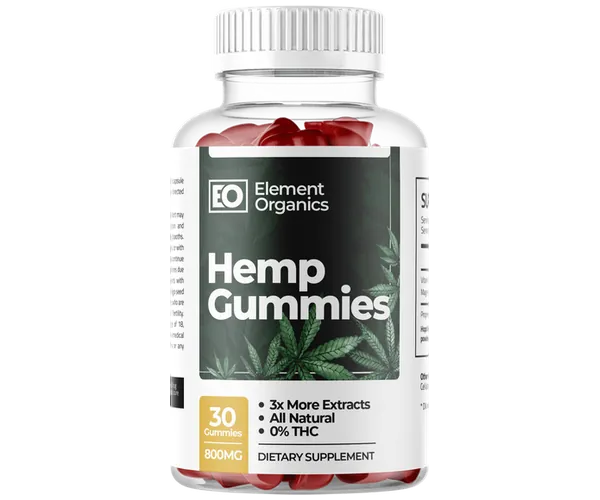 Element Organics Hemp Gummies – formule 1 flacon